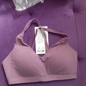 NWT LULULEMON 34C purple UP FOR IT sports bra